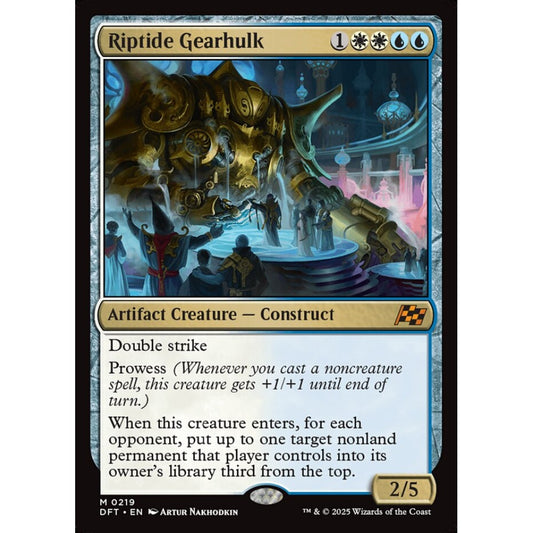 Riptide Gearhulk, 219, mythic, Magic: The Gathering, Aetherdrift
