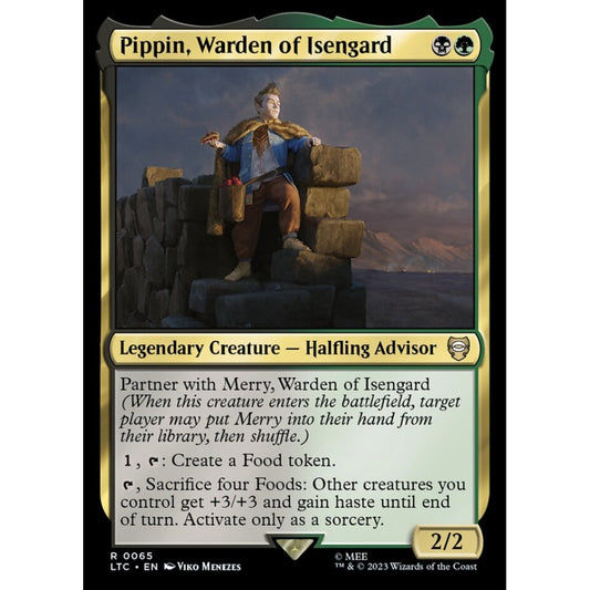 Pippin, Warden of Isengard, rare, 65, Magic the Gathering, Tales of Middle-earth Commander