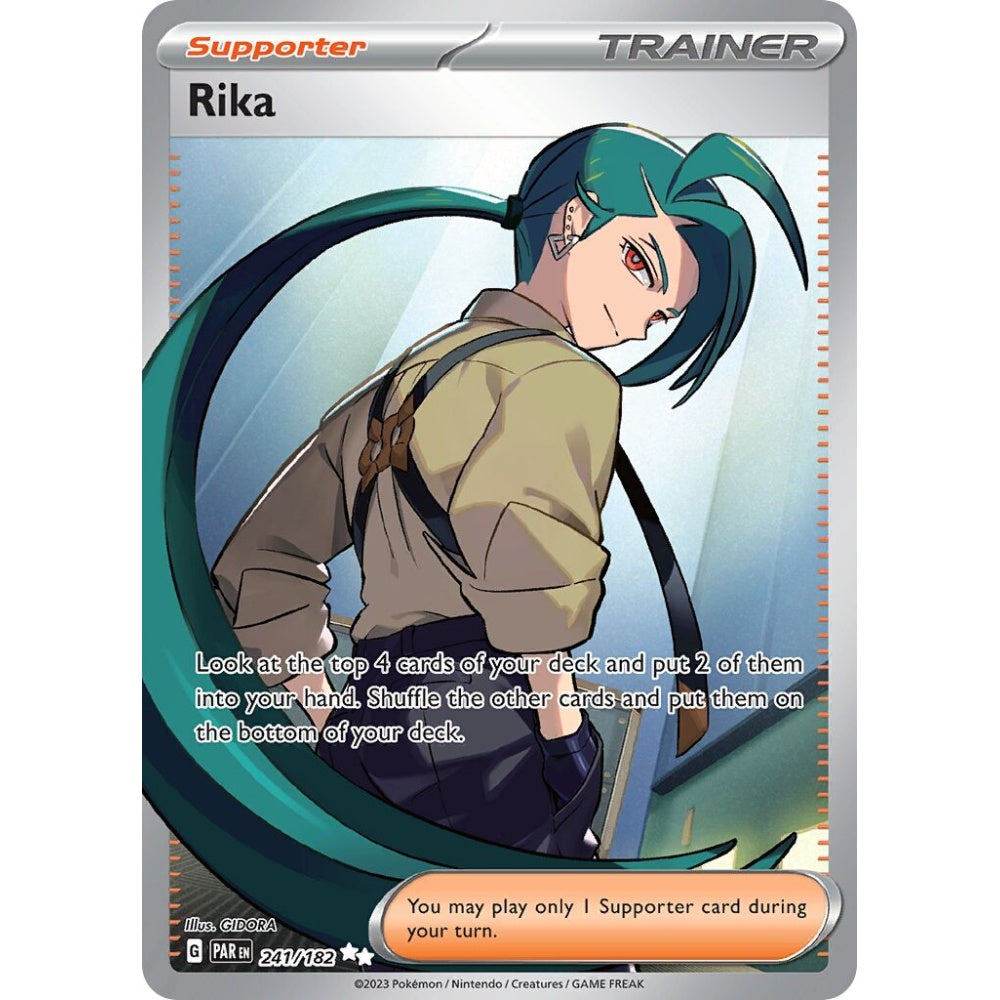 Rika Ultra Rare 241/182 Pokemon Card Game Paradox Rift