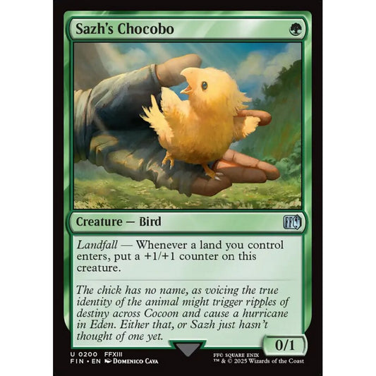 Sazh's Chocobo uncommon 200 Magic the Gathering Final Fantasy