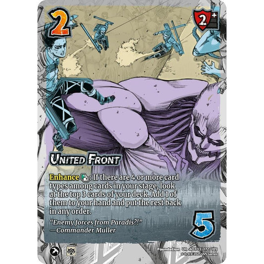 United Front 172/189 AOT03 Universus Attack on Titan: Apocalypse Foundation UR