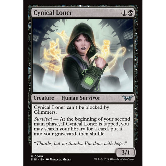 Cynical Loner, 89, uncommon, Magic: The Gathering, Duskmourn: House of Horror
