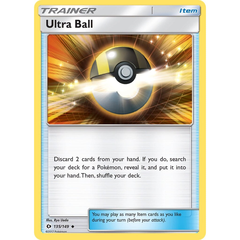 Ultra Ball Uncommon 135/149 Pokemon Card Game Sun & Moon
