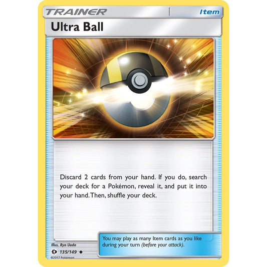 Ultra Ball Uncommon 135/149 Pokemon Card Game Sun & Moon