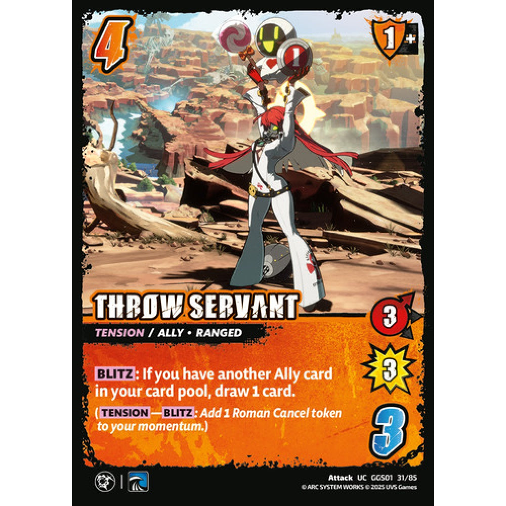 Throw Servant 31/85 Universus Card Game Guilty Gear -Strive- UC Non-Foil