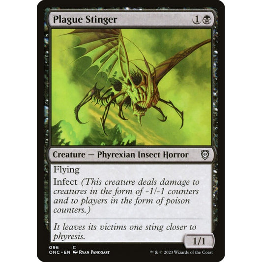 Plague Stinger, common, 96, Magic the Gathering, Phyrexia: All Will Be One Commander