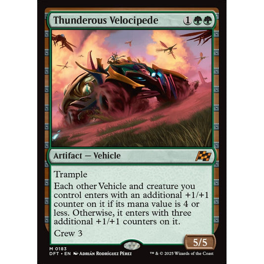 Thunderous Velocipede, 183, mythic, Magic: The Gathering, Aetherdrift