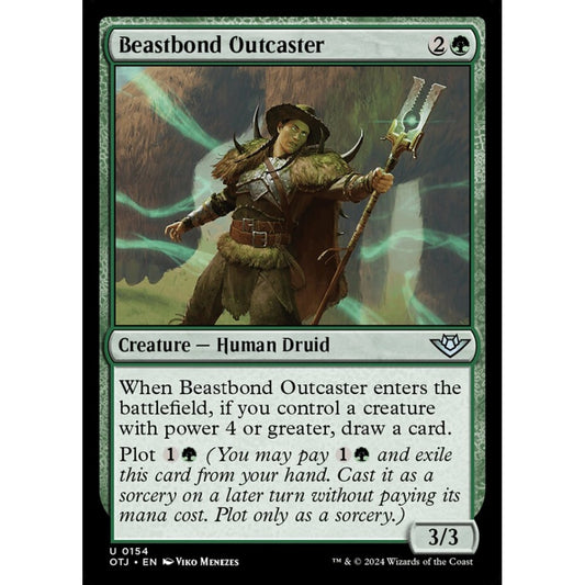 Beastbond Outcaster, 154, uncommon, Magic: The Gathering, Outlaws of Thunder Junction