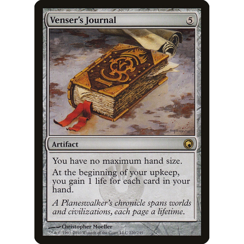 Venser's Journal rare 220 Magic the Gathering Scars of Mirrodin