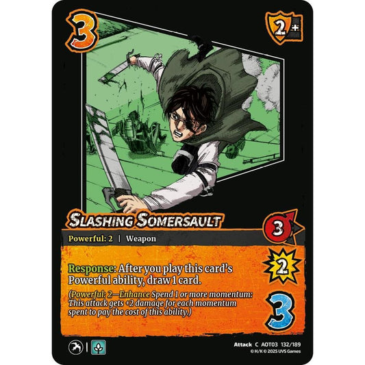 Slashing Somersault 132/189 AOT03 Universus Attack on Titan: Apocalypse Attack C