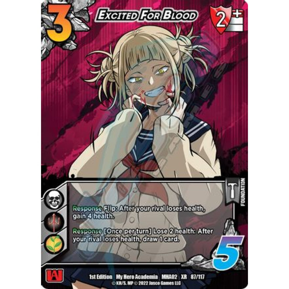 Excited For Blood, 87/117, XR, UniVersus, MHA02 Crimson Rampage