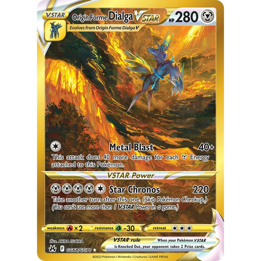 Origin Forme Dialga VSTAR Rare Secret GG68/GG70 Pokemon Card Game Crown Zenith