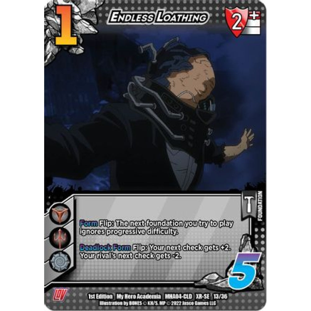 Endless Loathing, 13/36, XR-SE, UniVersus, MHA04 League of Villains