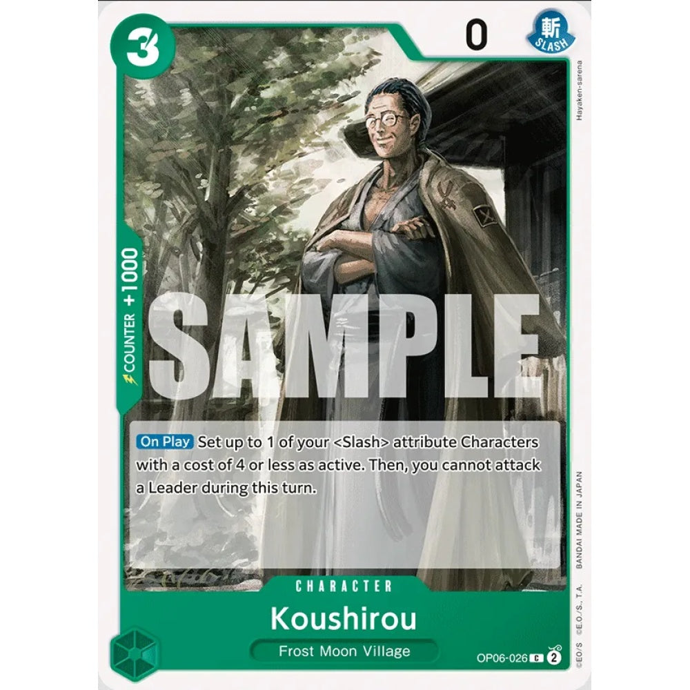 Koushirou, OP06-026, Common, One Piece, Wings of the Captain