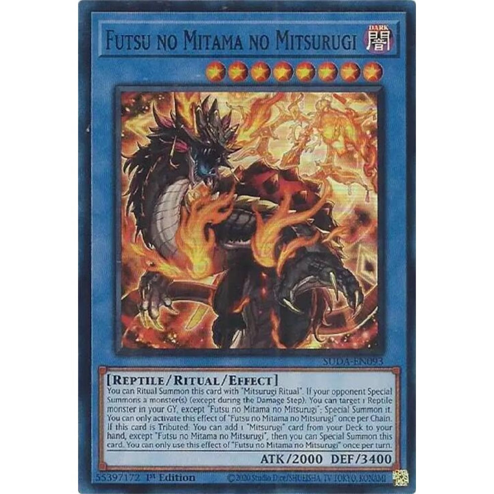 Futsu no Mitama no Mitsurugi SUDA-EN093 Super Yu-Gi-Oh Supreme Darkness