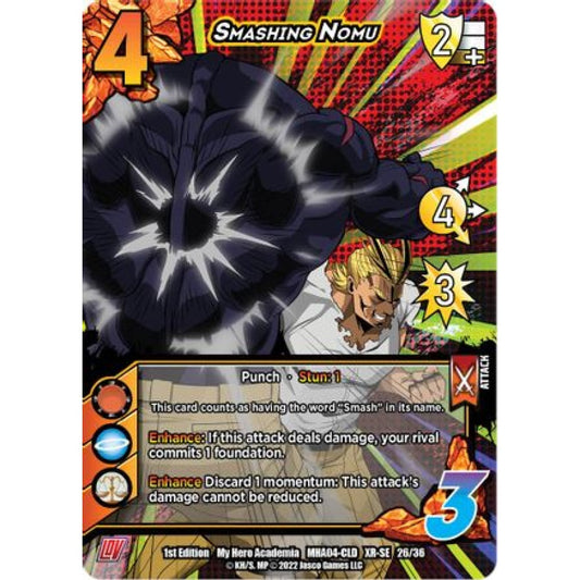 Smashing Nomu, 26/36, XR-SE, UniVersus, MHA04 League of Villains