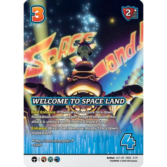 Welcome to Space Land, 3/21, UR-ALT, UniVersus, Cowboy Bebop & Trigun Stampede