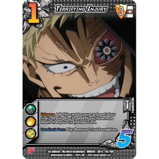 Terrifying Injury, 045/108, XR-C, UniVersus, MHA04 League of Villains