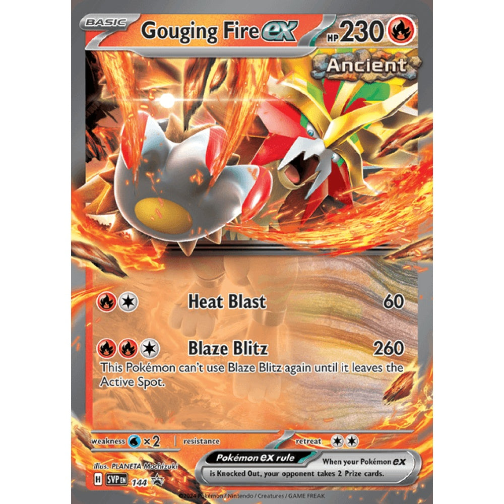 Gouging Fire ex Black Star Promo 144 Pokemon Card Game Scarlet & Violet Promos