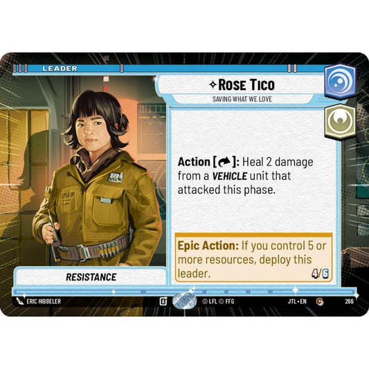 Rose Tico, C, JTL 266) Hyperspace, Star Wars Unlimited