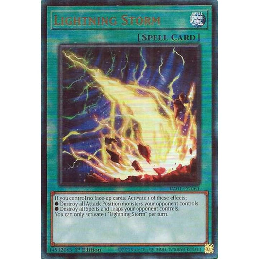 Lightning Storm (PUR) RA01-EN061 Ultimate Rare Yu-Gi-Oh 25th Anniversary Rarity Collection