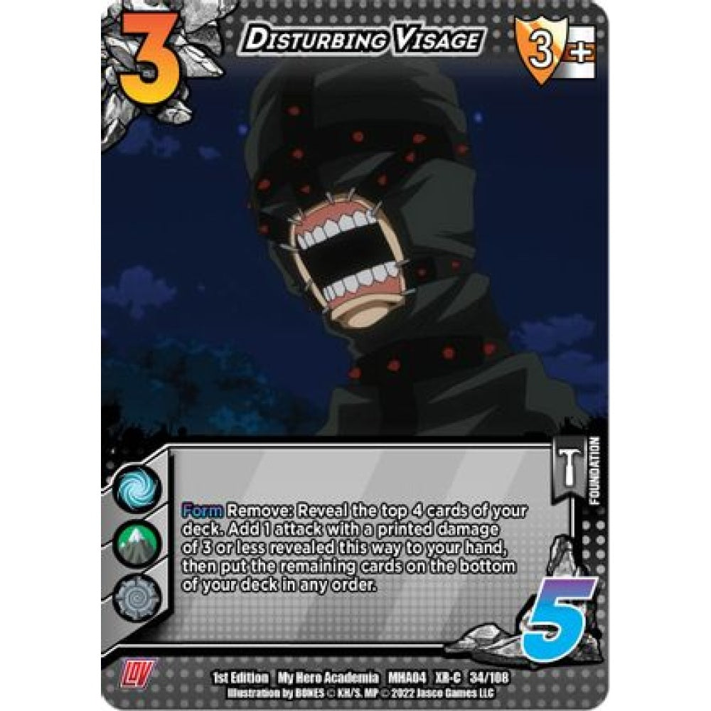 Disturbing Visage, 034/108, XR-C, UniVersus, MHA04 League of Villains