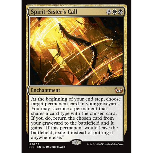 Spirit-Sister's Call, 232, mythic, Magic: The Gathering, Duskmourn: House of Horror
