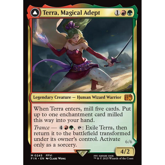 Terra, Magical Adept // Esper Terra mythic 245 Magic the Gathering Final Fantasy