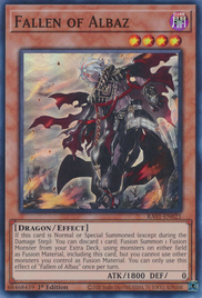 Fallen of Albaz RA01-EN021 Ultra Ultra Rare Yu-Gi-Oh 25th Anniversary Rarity Collection in Art