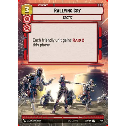 Rallying Cry, 417, U, Star Wars Unlimited, Sparks Of Rebellion