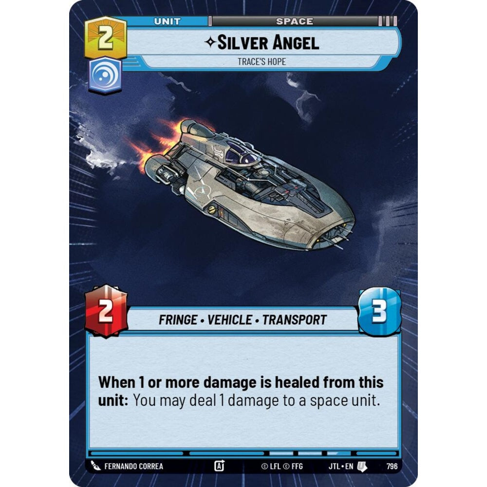 Silver Angel, U, JTL 796) Hyperspace Foil, Star Wars Unlimited
