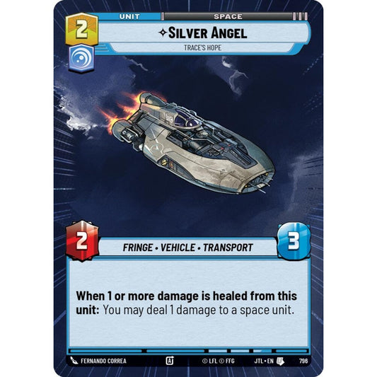 Silver Angel, U, JTL 796) Hyperspace Foil, Star Wars Unlimited