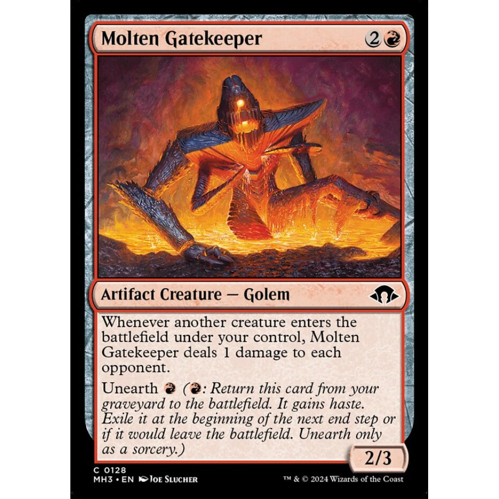 Molten Gatekeeper, 128, common, Magic: The Gathering, Modern Horizons 3