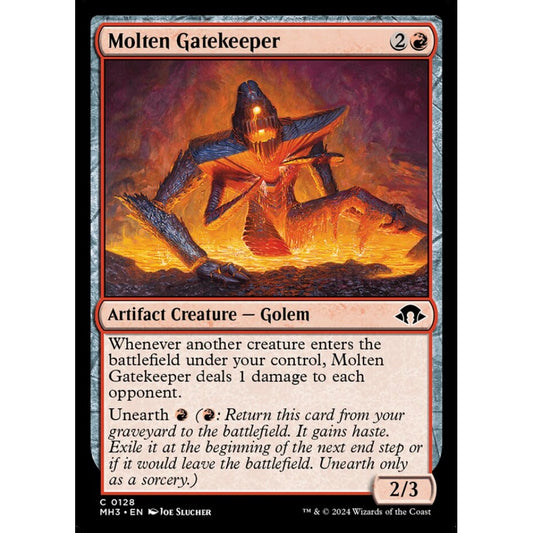 Molten Gatekeeper, 128, common, Magic: The Gathering, Modern Horizons 3