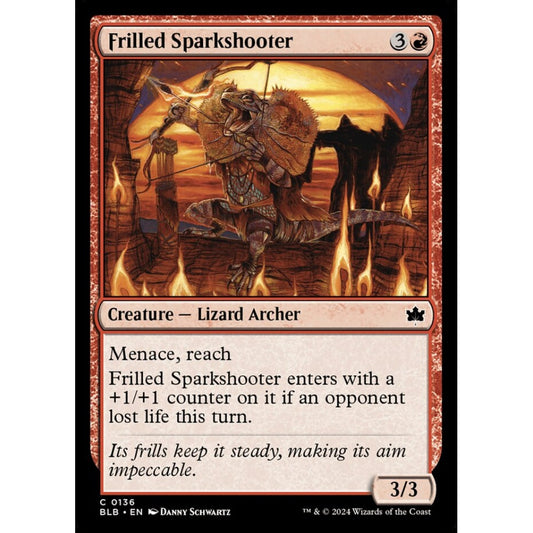 Frilled Sparkshooter, 136, common, Magic: The Gathering, Bloomburrow