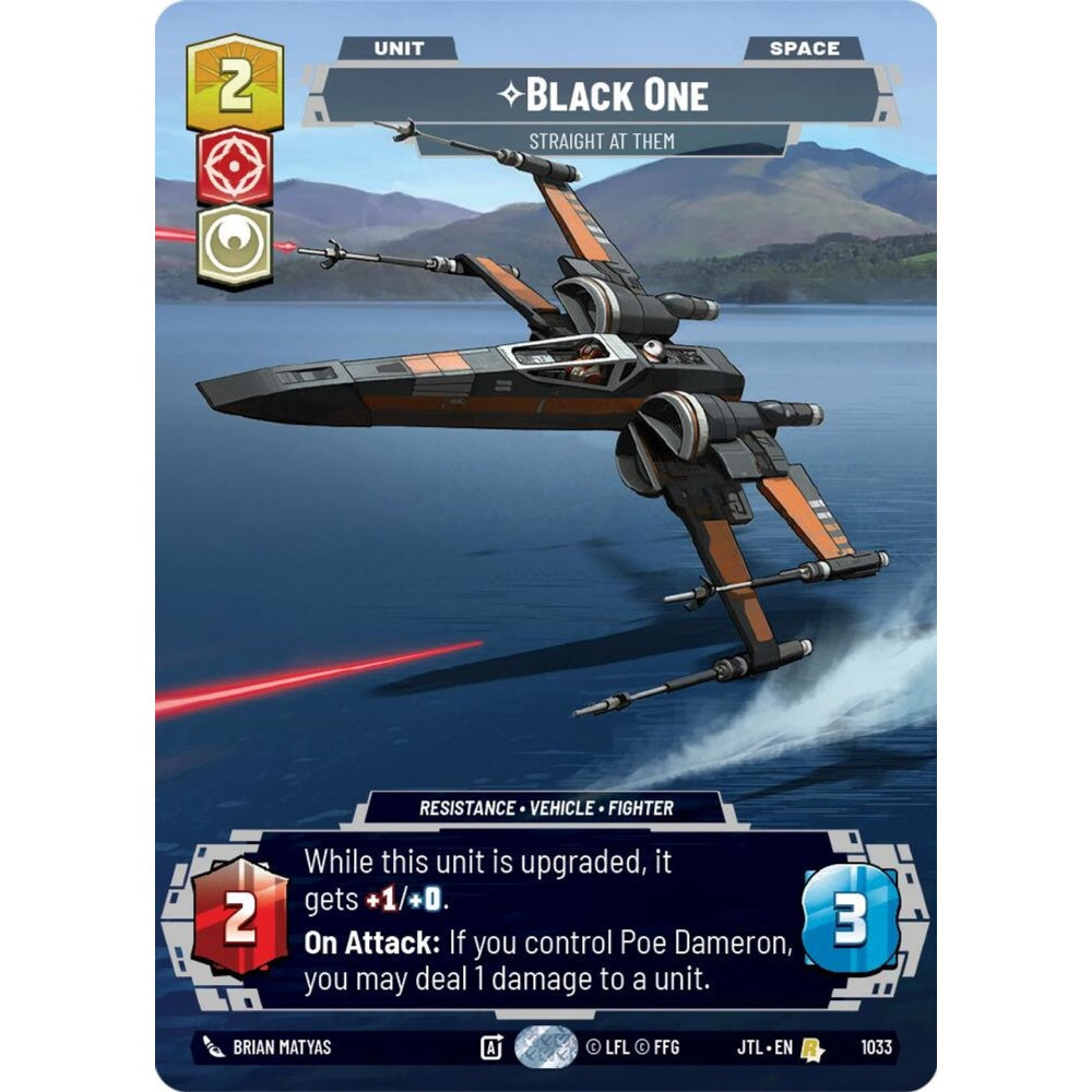 Black One, R, JTL 1033) Prestige, Star Wars Unlimited