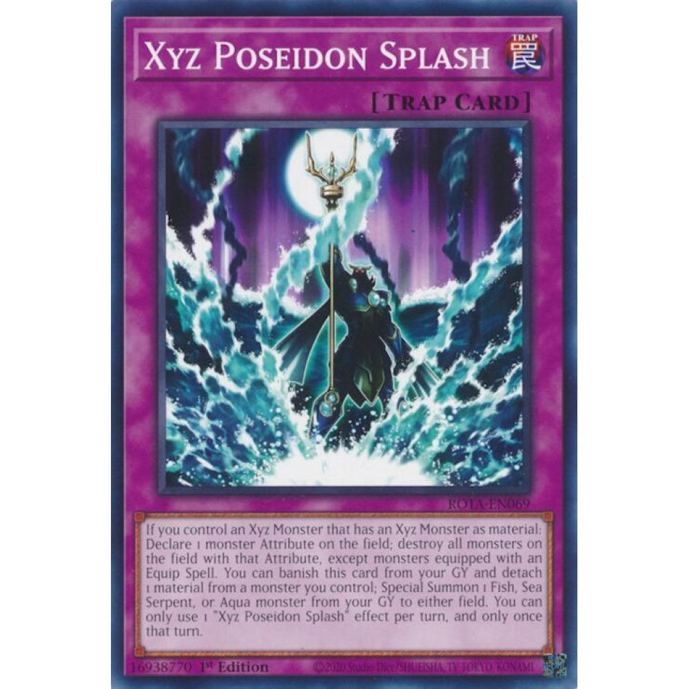 Xyz Poseidon Splash ROTA-EN069 Common Yu-Gi-Oh Rage of the Abyss