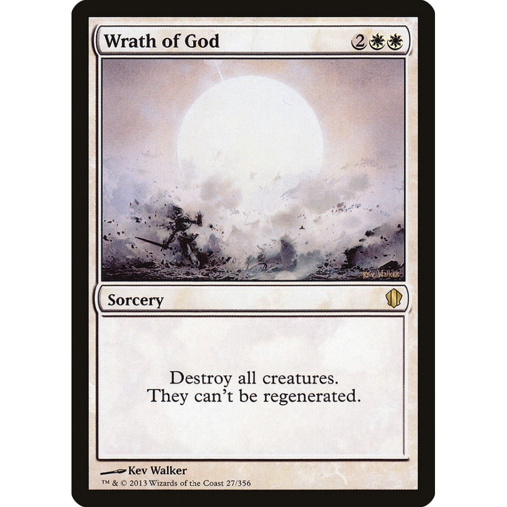 Wrath of God rare 27 Magic the Gathering Commander 2013