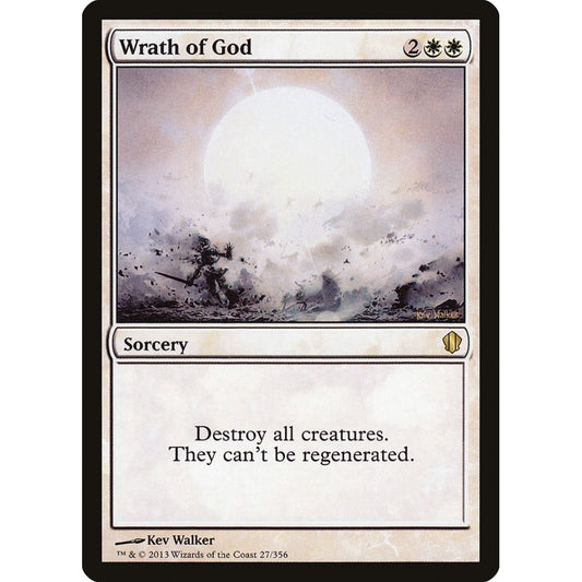 Wrath of God rare 27 Magic the Gathering Commander 2013