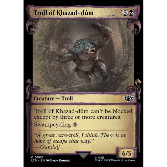 Troll of Khazad-dûm, common, 562, Magic the Gathering, The Lord of the Rings: Tales of Middle-earth