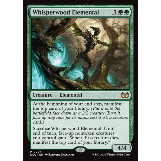 Whisperwood Elemental, 204, mythic, Magic: The Gathering, Duskmourn: House of Horror