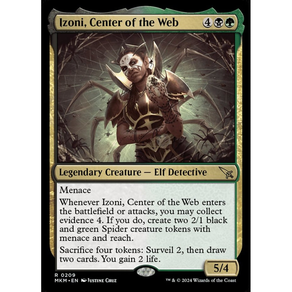 Izoni, Center of the Web rare 209 Magic the Gathering Murders at Karlov Manor