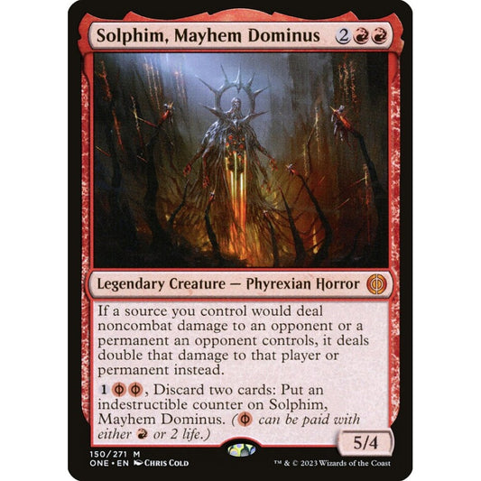 Solphim, Mayhem Dominus, mythic, 150, Magic the Gathering, Phyrexia: All Will Be One