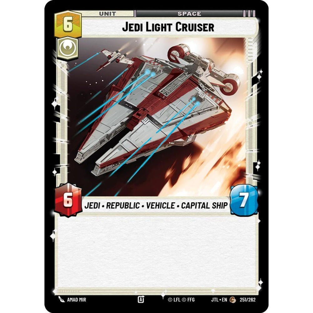 Jedi Light Cruiser, C, JTL 251), Star Wars Unlimited