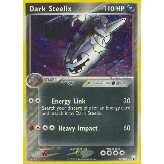 Dark Steelix Rare Holo 10/109 Pokemon Card Game EX Team Rocket Returns