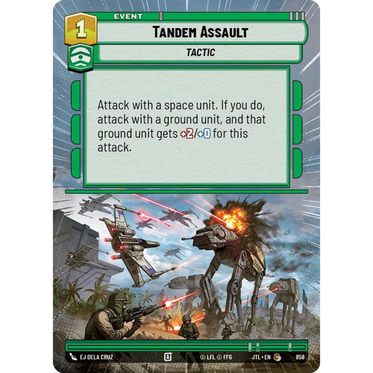 Tandem Assault, C, JTL 858) Hyperspace Foil, Star Wars Unlimited