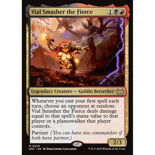 Vial Smasher the Fierce, 239, mythic, Magic: The Gathering, Duskmourn: House of Horror