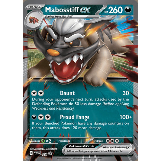 Mabosstiff ex Black Star Promo 86 Pokemon Card Game Scarlet & Violet Promos