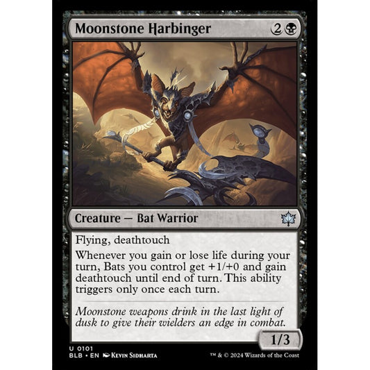 Moonstone Harbinger, 101, uncommon, Magic: The Gathering, Bloomburrow
