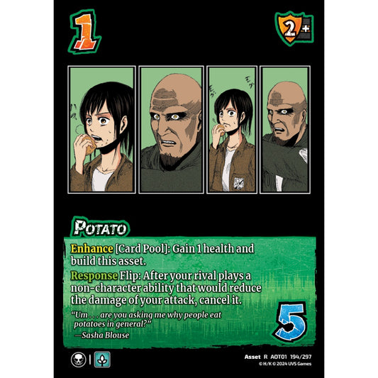 Potato, 194/297, R, UniVersus, Attack on Titan: Battle for Humanity
